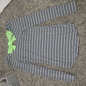 Long sleeved striped shirt
